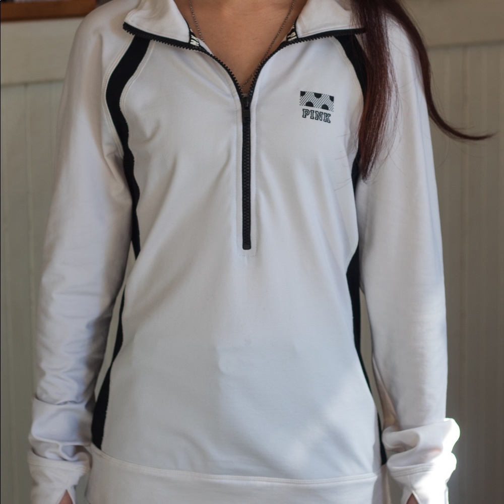 PINK Victoria’s Secret Half Zip-up Long Sleeve Top